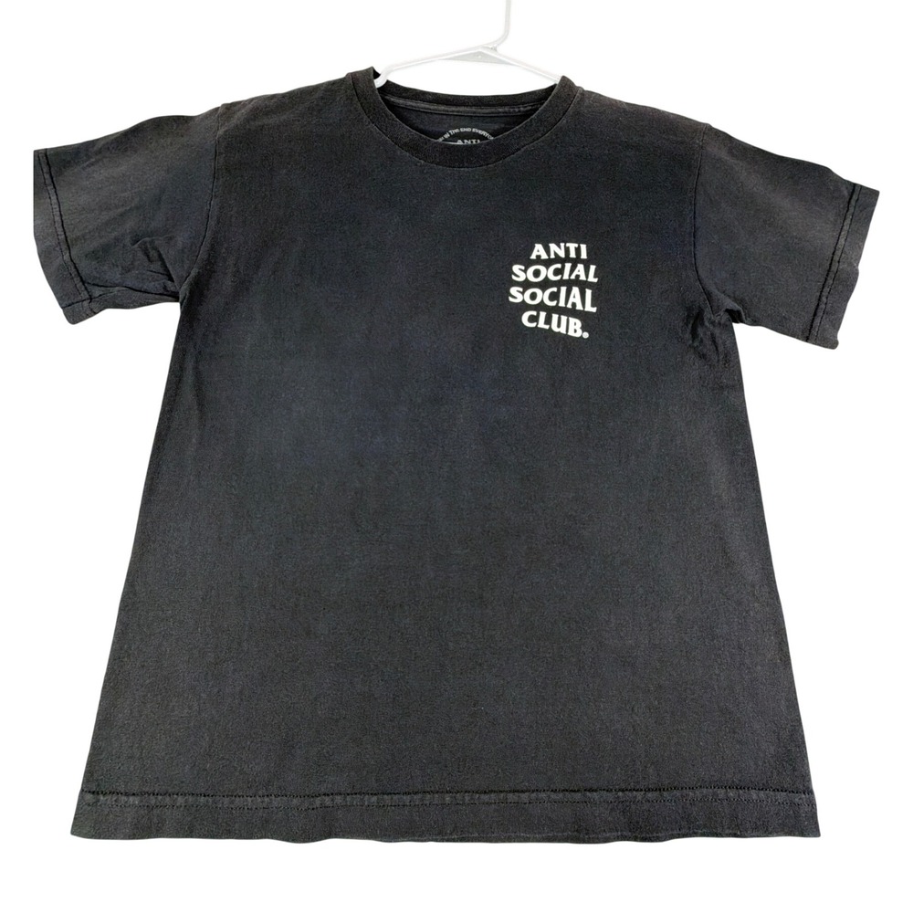 Anti Social Social Club ASSC Logo Black T-Shirt Mens XS Streetwear Tee